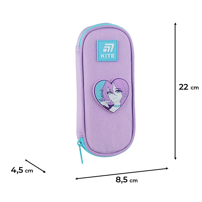Пенал Kite Kawaii Love фиолетовый (K25-599-20) - фото 3