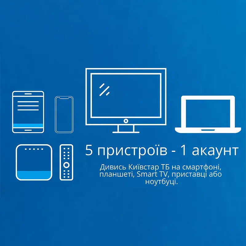 Київстар ТБ пакет "Преміум HD" на 12 місяців - промокод на 5 пристроїв - фото 2