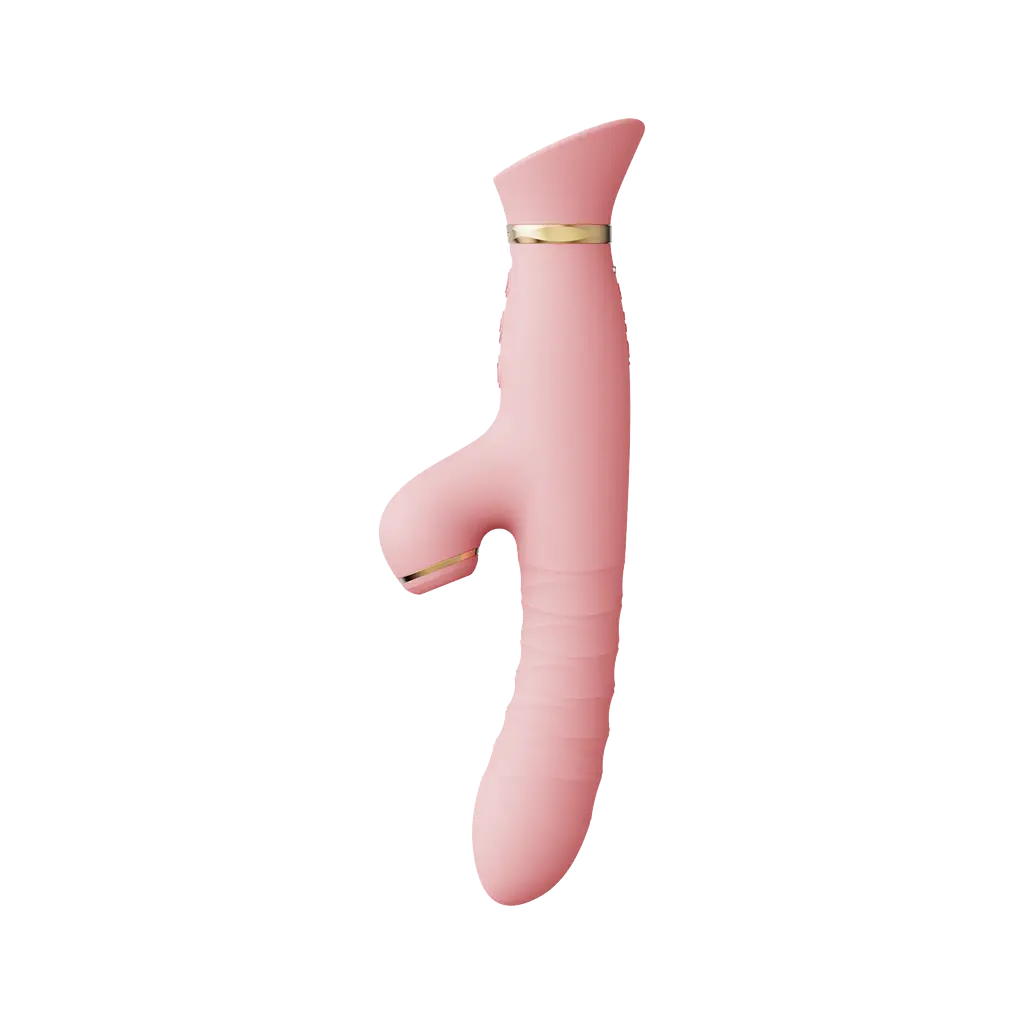 Вибратор-кролик Zalo Rose Rabbit Thruster 25 см светло-розовый - фото 2