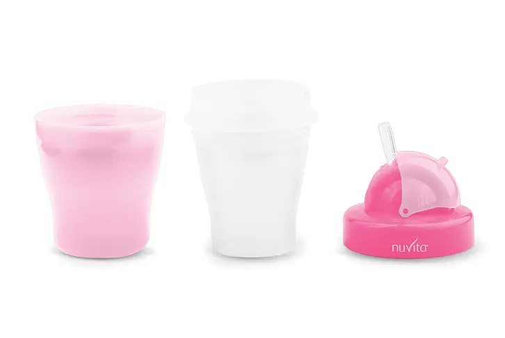 Чашка-непроливайка Nuvita з трубочкою 200 мл рожева (NV1436Pink) - фото 2
