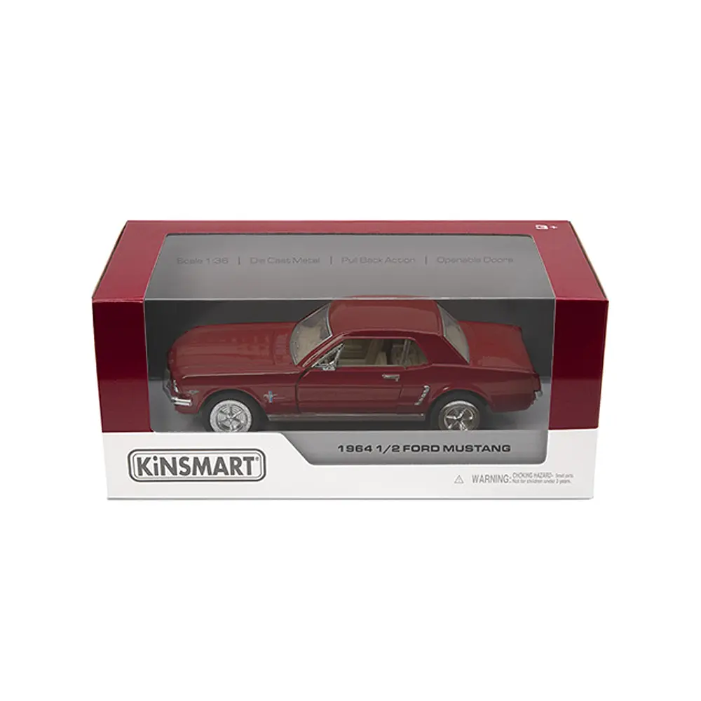 Металева інерційна легкова модель Ford Mustang 1964 1/2 5", відкриваються двері (В асортименті) - фото 2
