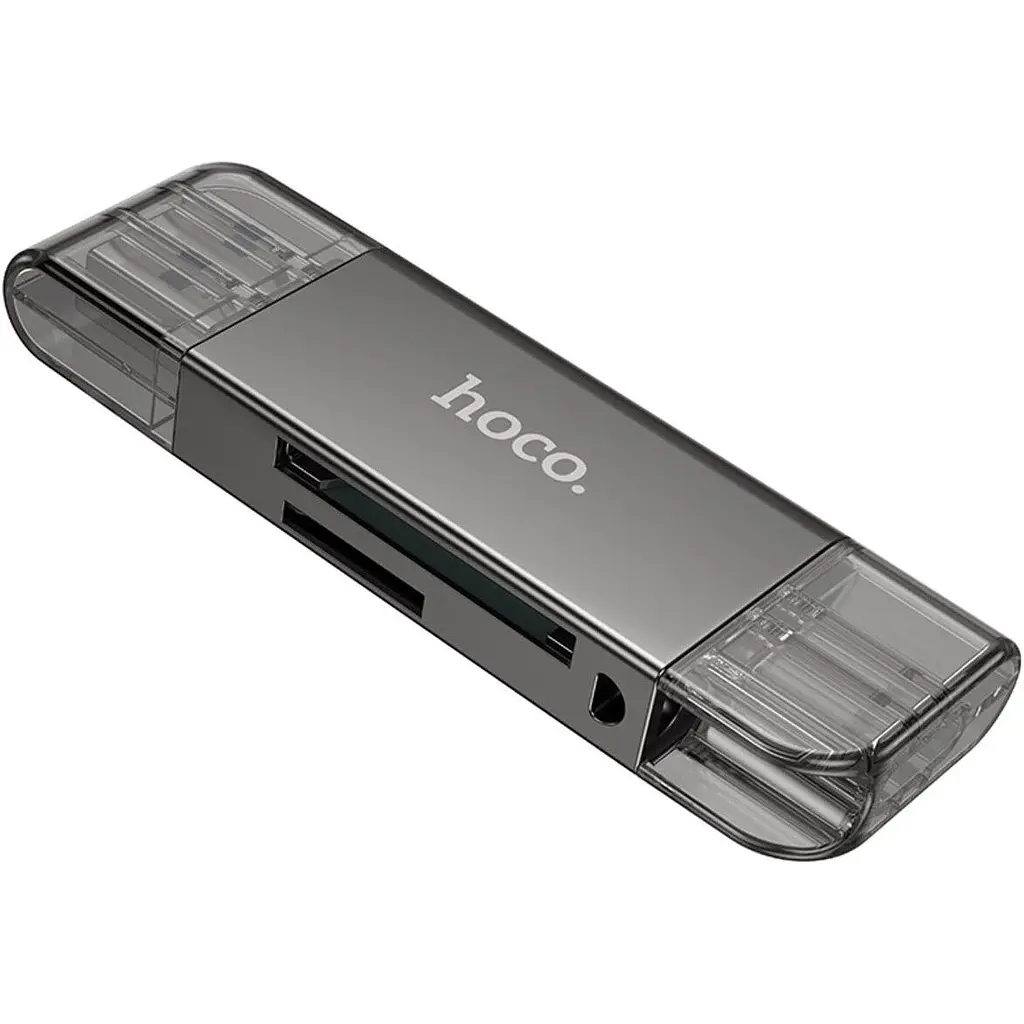 Кардрідер Hoco HB39 2-in-1 Metal Gray (604819) [168991] - фото 6