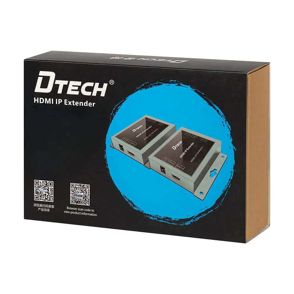 Подовжувач відеосигналу HDMI 150m IP-150 Dtech DT-7043R (QCW) Receiver (74-00141) - фото 7