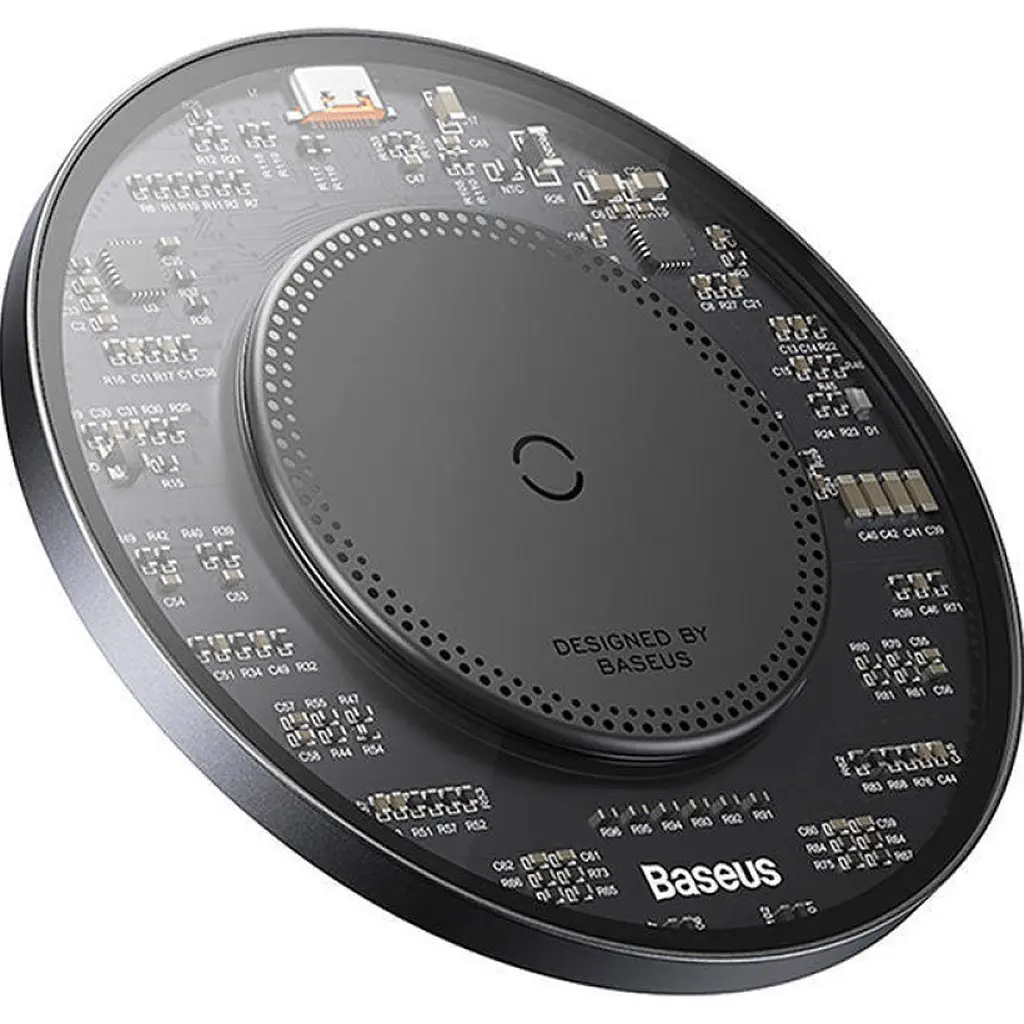 Бездротовий зарядний пристрій Baseus Simple 2 Black [CCJJ050001] [99234] - фото 2