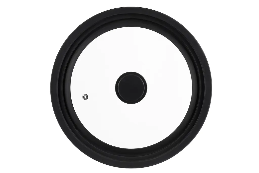 Ardesto Кришка універсальна Black Mars Smart 24/26/28 см, скло, силікон - фото 3