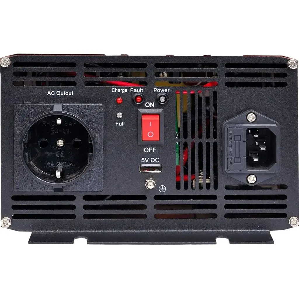 Автомобильный инвертор с зарядным устройством Pulsepad PSWCH-1500 12V 1500W Pure Sine Wave [111708] - фото 3