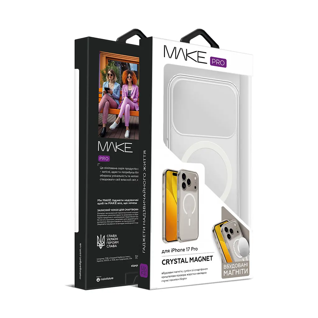 Чохол MAKE Apple iPhone 17 Pro Crystal Magnet - фото 2