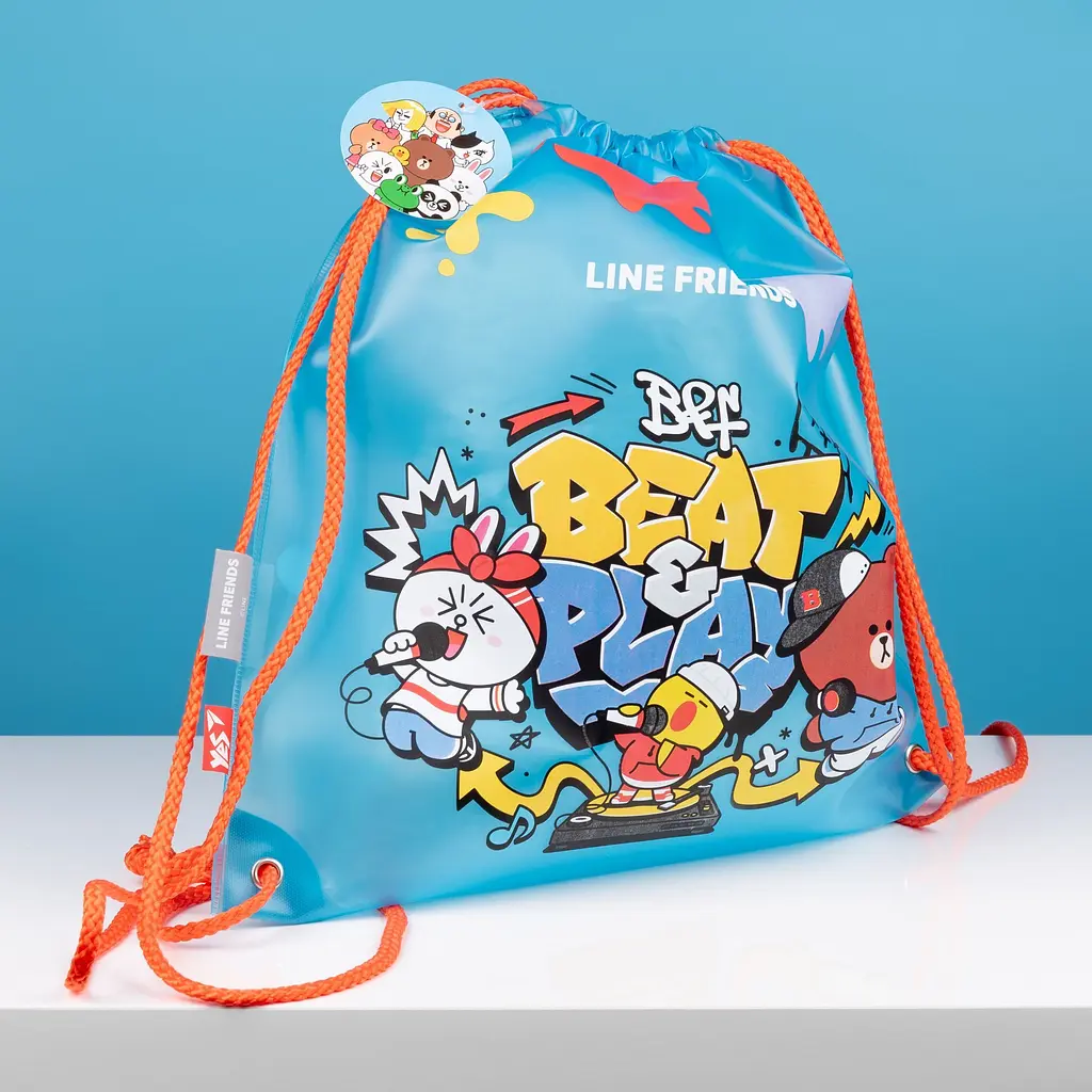 Сумка для взуття Yes SB-16 Line Friends блакитна (533528) - фото 3