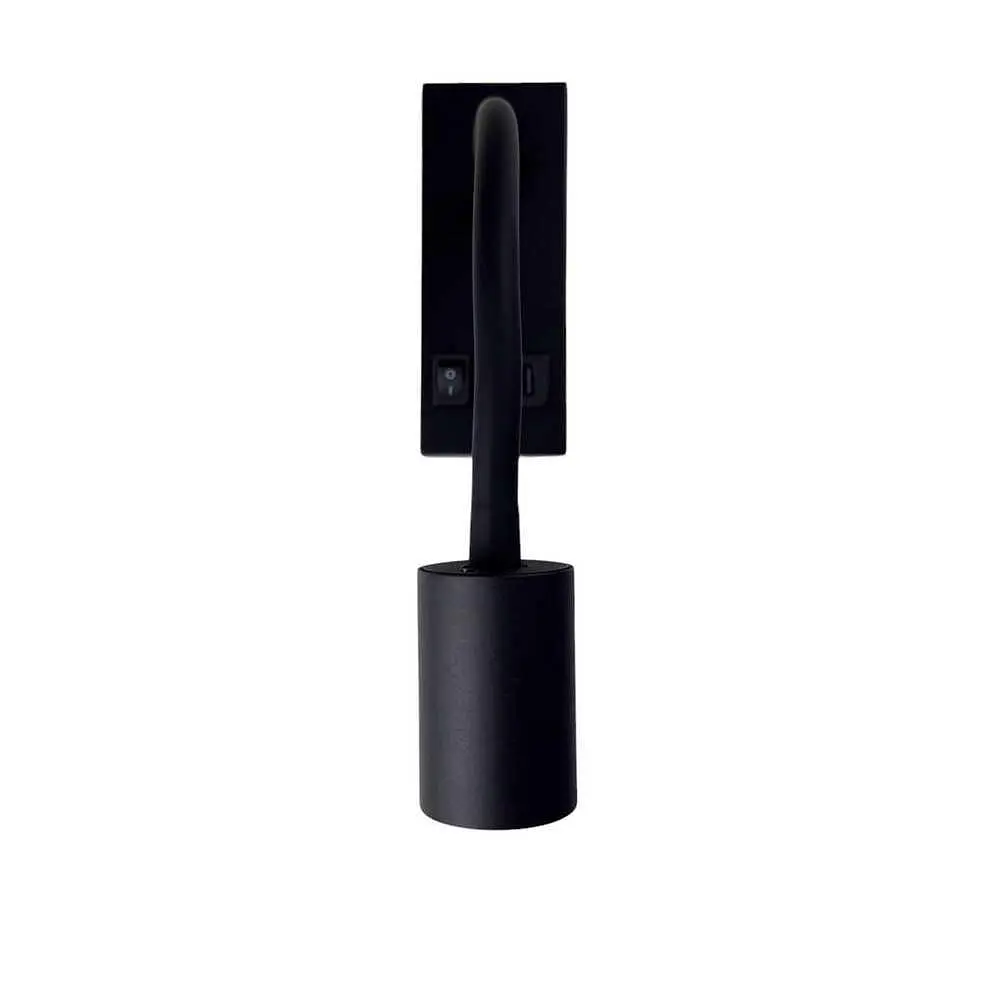 Світильник настінний Violux SNAKE USB+Type-C 5W 4200K 250Lm IP20 чорний ( 552101 ) - фото 6