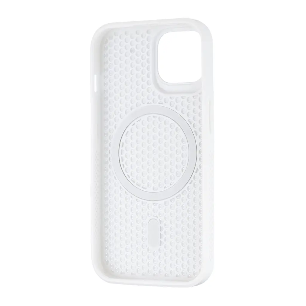 Чохол Silicone Cooling Сase with MagSafe iPhone 15 White - фото 3