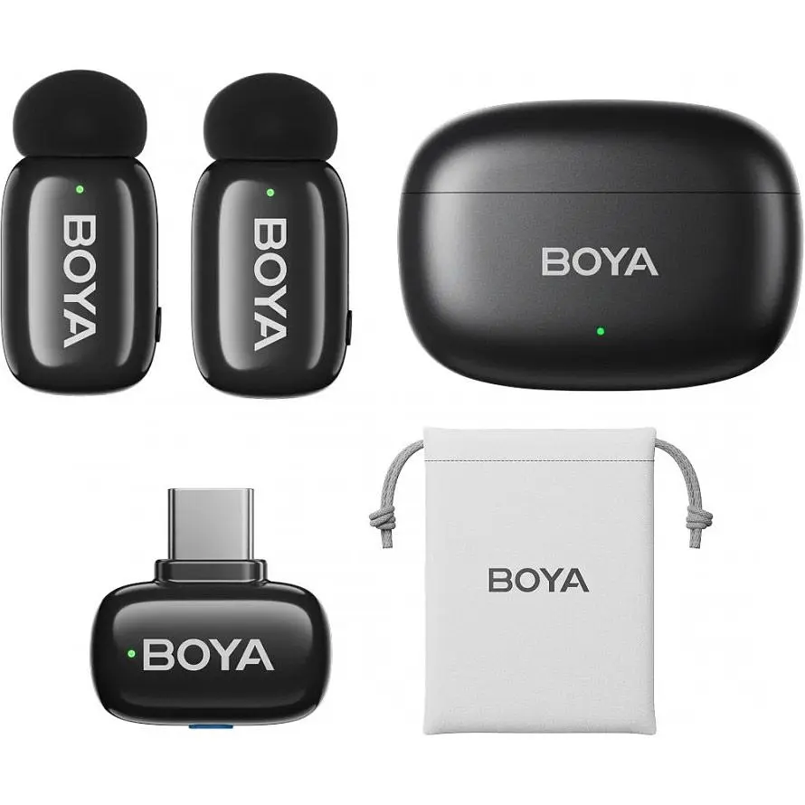Мікрофонна радіосистема Boya Mini 2-02 USB-C Black [168368] - фото 4