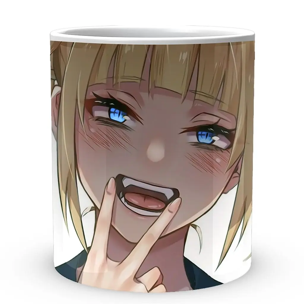 Кружка GeekLand Моя геройская академия My Hero Academia Тога Пальцы у рта MHA 02.537 330 мл белая - фото 2