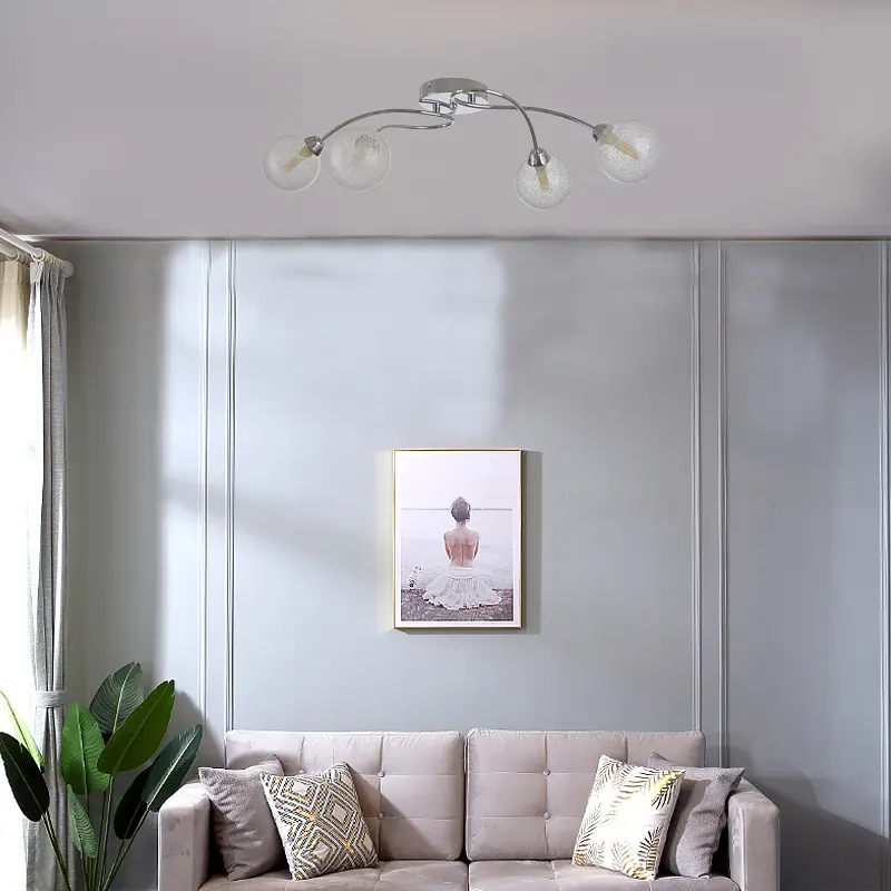 Люстра потолочная Brille галогенная G9 40W CH (LK-693C/4) - фото 5