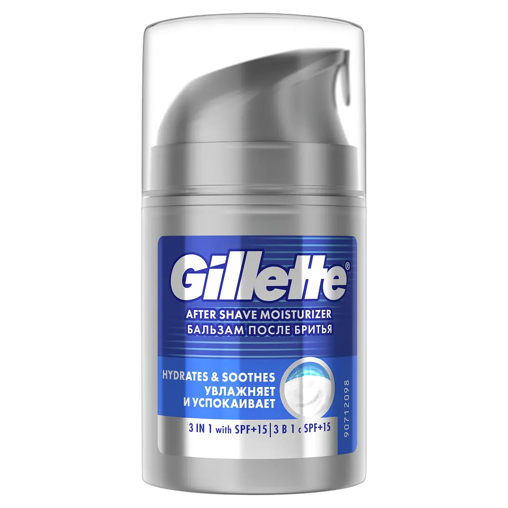Подарочный набор Gillette: Гель для бритья Series Sensitive Skin Shave Gel For Men 200 мл + Бальзам после бритья 3в1 Мгновенное увлажнение 50 мл - фото 4