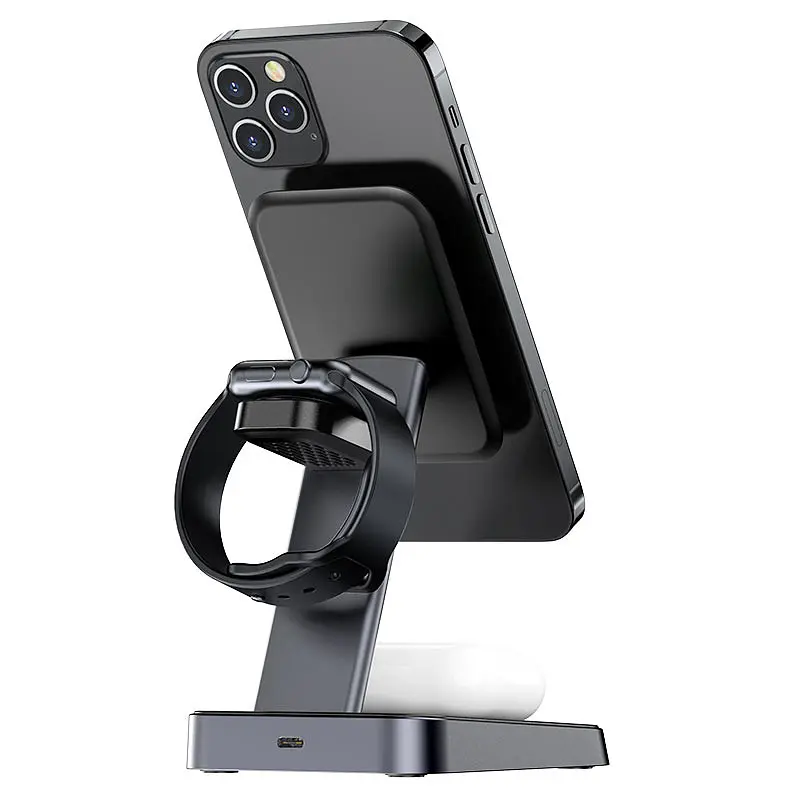 БЗП Acefast E3 desktop 3-in-1 Black - фото 2
