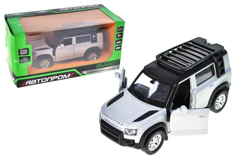 Іграшкова машинка позашляховик металева Land Rover Defender 110 Автопром 10010, кор. 16,5x7x8 см - фото 2