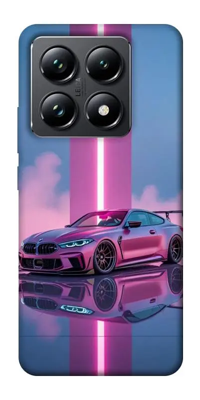 TPU чохол Demsky Pink neon car для Xiaomi 14T Pro