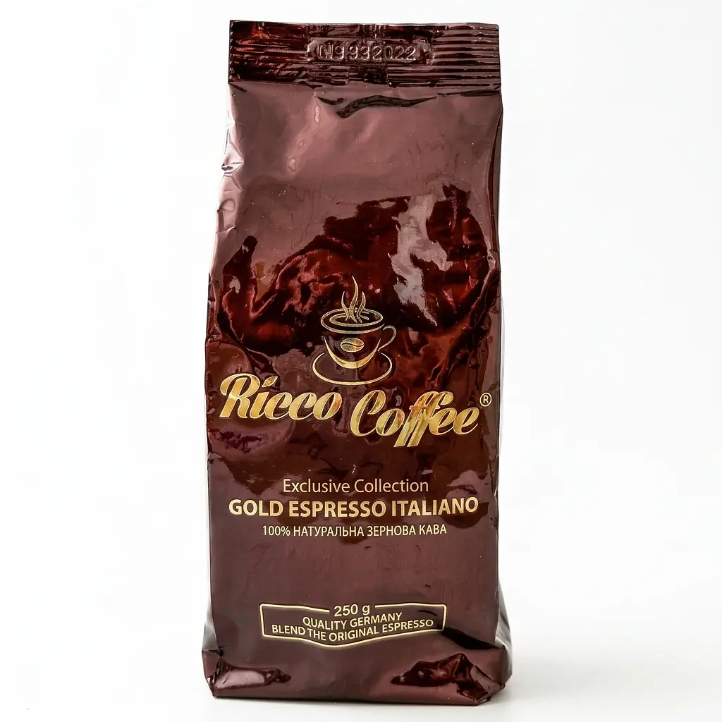 Кава в зернах Ricco Coffee Gold Espresso 225 г (30/70)
