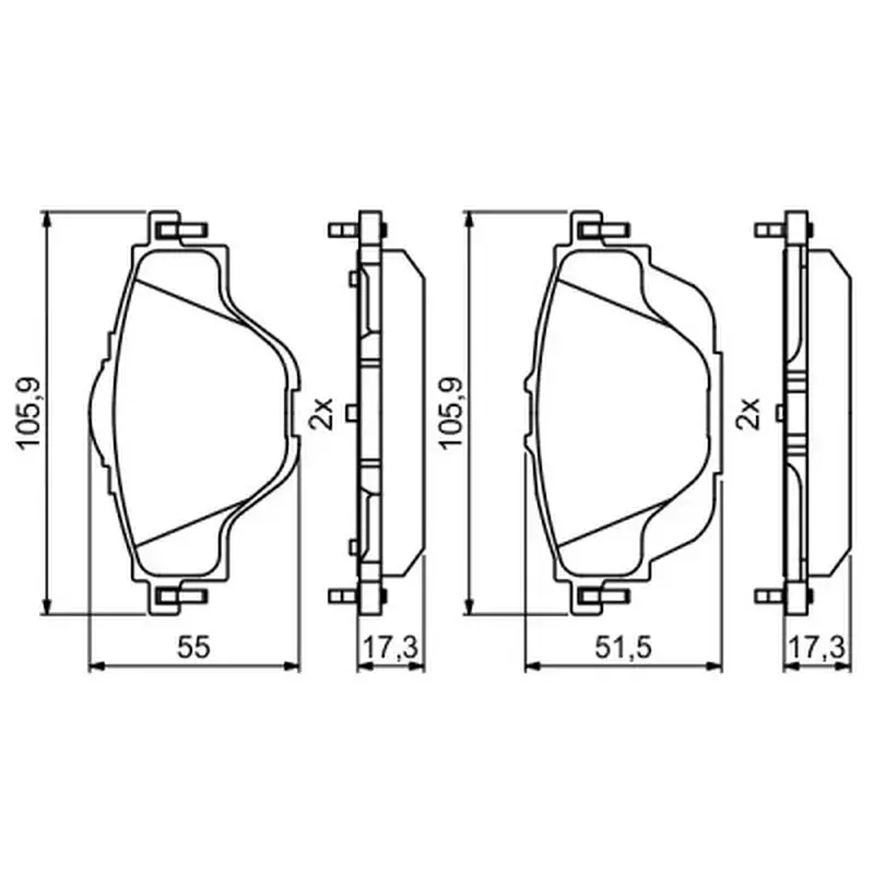 Гальмівні колодки Bosch 0986494805 - фото 4