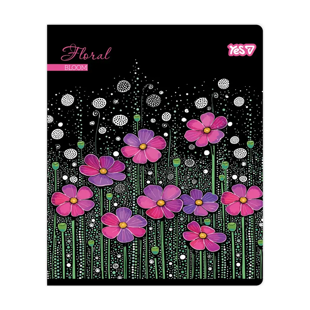 Зошит Yes Floral bloom А5 24 аркушів лінія (768593), в асортименті - фото 2