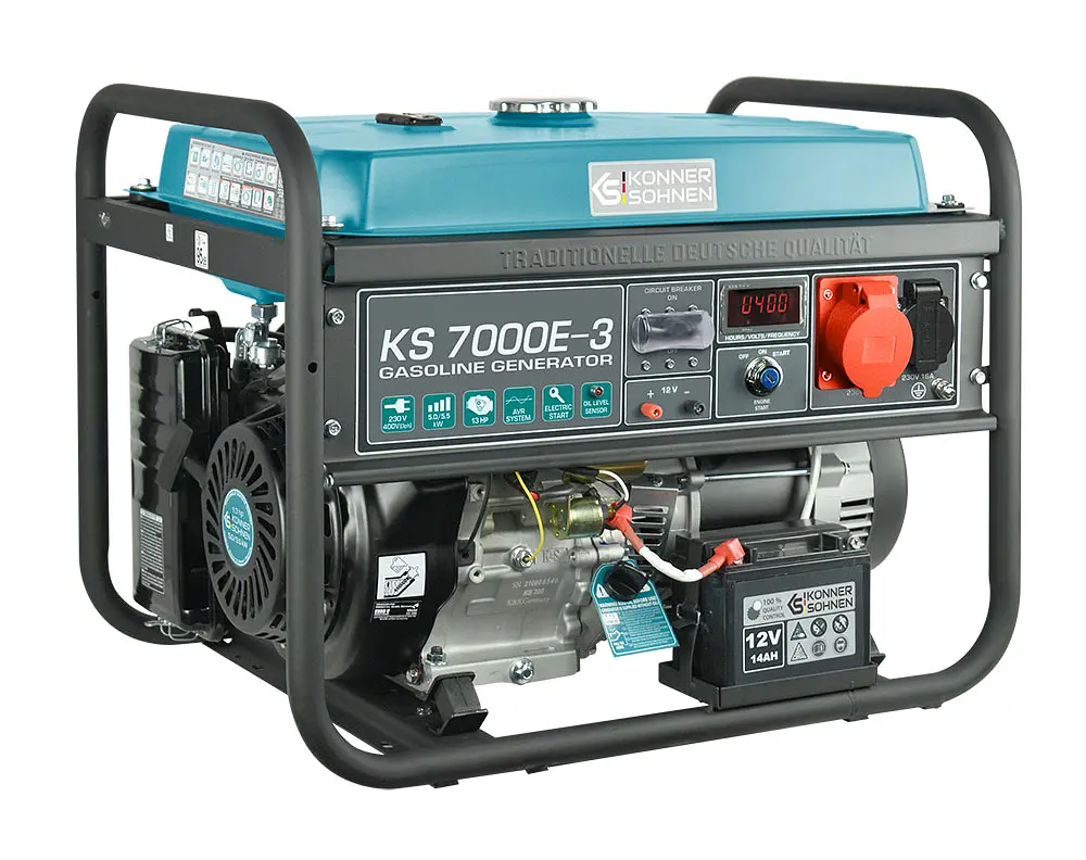 Генератор бензиновий Konner&Sohnen 5/5.5 кВт KS 7000E-3 - фото 2