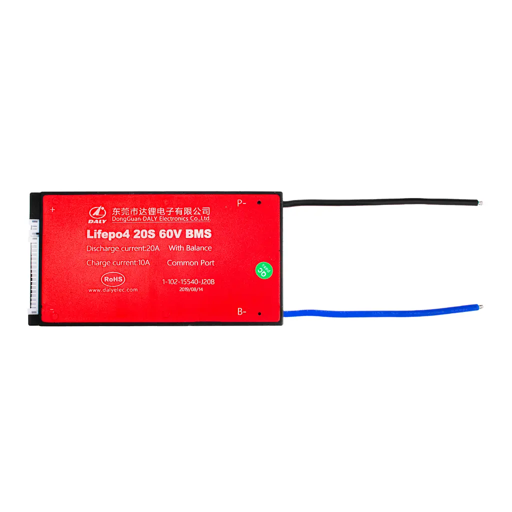 BMS плата LiFePO4 60V 20S Dis 20A Ch 10A - фото 2