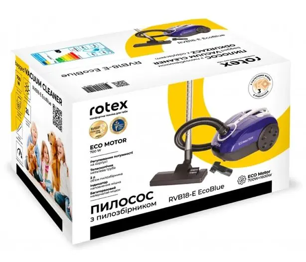 Порохотяг з мішком Rotex RVB18-E EcoBlue (мішок) - фото 9