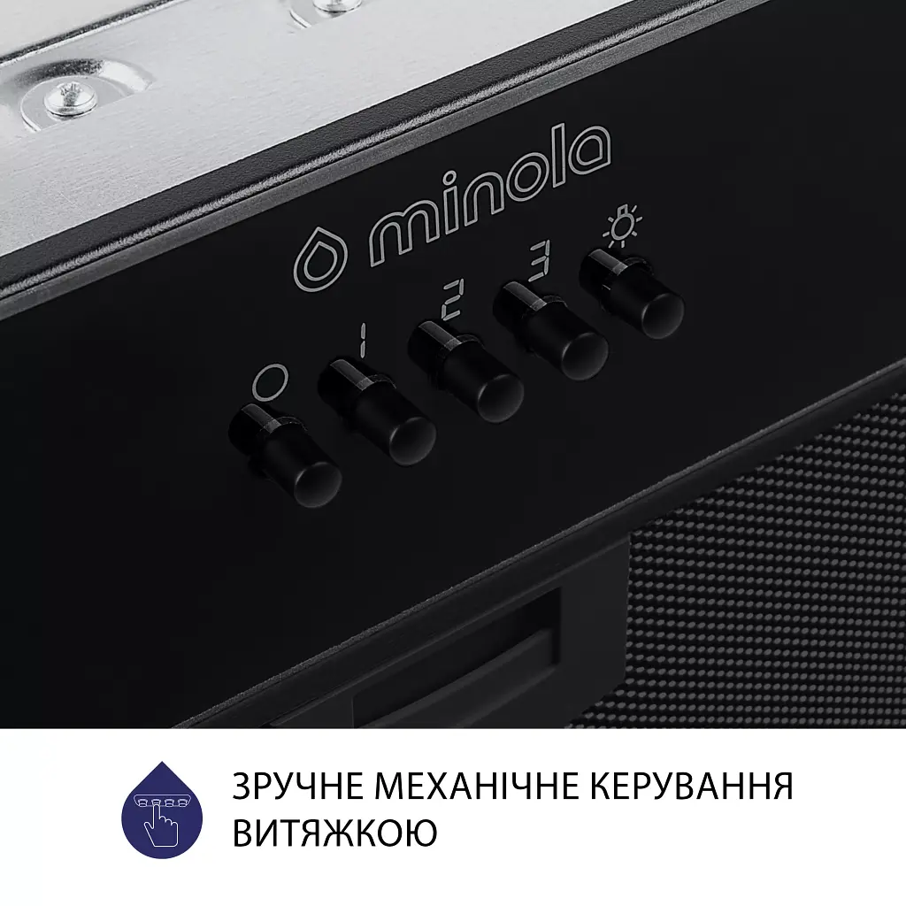 Витяжка повновбудована Minola HBI 52622 BL GLASS 700 LED - фото 7