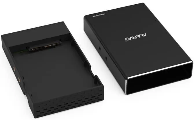 Зовнішня кишеня Maiwo внеш. для 2*HDD 2.5" SATA/SSD до 9,5мм через USB3.1 GEN2 Type-C, RAID 0,1, JBOD, алюм (K25272C) - фото 5