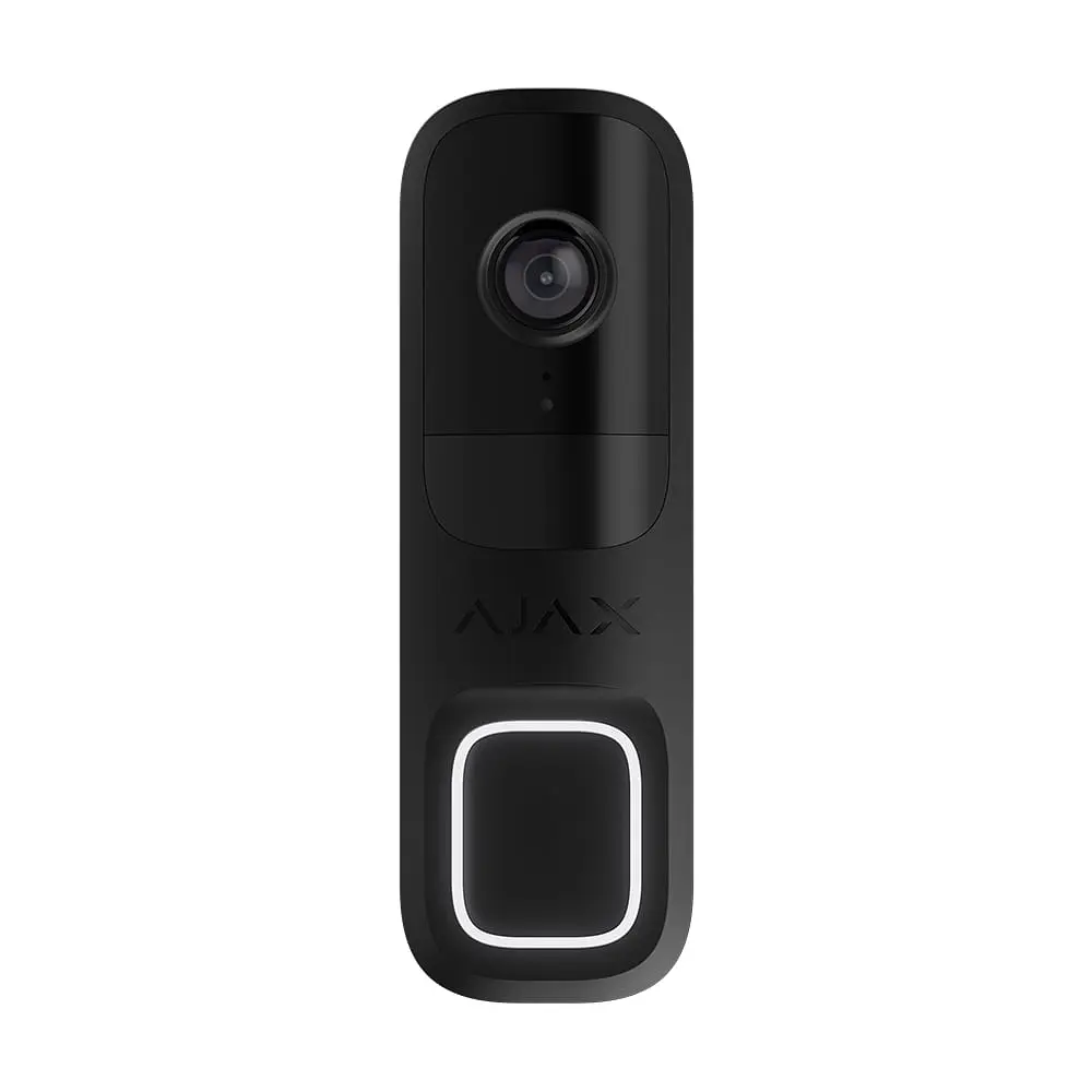 Відеодзвінок з WiFi 4Mp Ajax DoorBell Black із вбудованим штучним інтелектом та ІЧ датчиком руху (26-00556) - фото 9