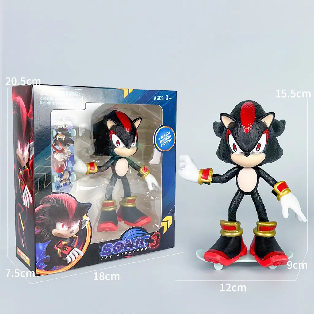Колекційна ігрова фігурка Шедоу в коробці — Sonic The Hedgehog 3 (16 см) - фото 2