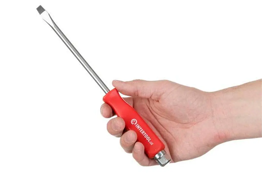 Отвертка ударная плоская шлицевая Intertool SL8 х 150 мм HT-0484 - фото 3