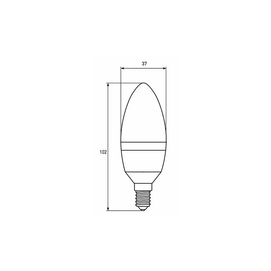 Лампочка Eurolamp LED CL 8W E14 4000K 220V (LED-CL-08144(P)) - фото 3