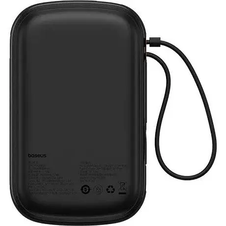 Аккумулятор внешний Baseus QPow Pro FC с 2 встроенными кабелями 20000 mAh 22.5 (P10067103113-00) - фото 4