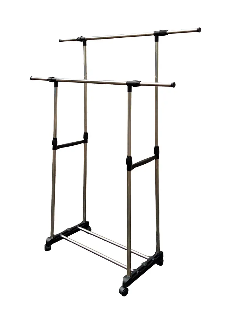 Стойка-вешалка для одежды Vezzer двойная телескопическая 1.4 м (VZ8032) - фото 3