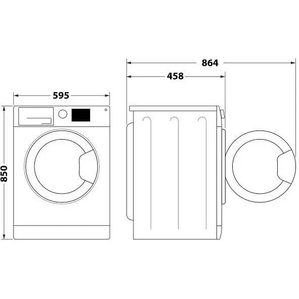 Стиральная машина Whirlpool WRBSS 6239 W UA автоматическая - фото 7