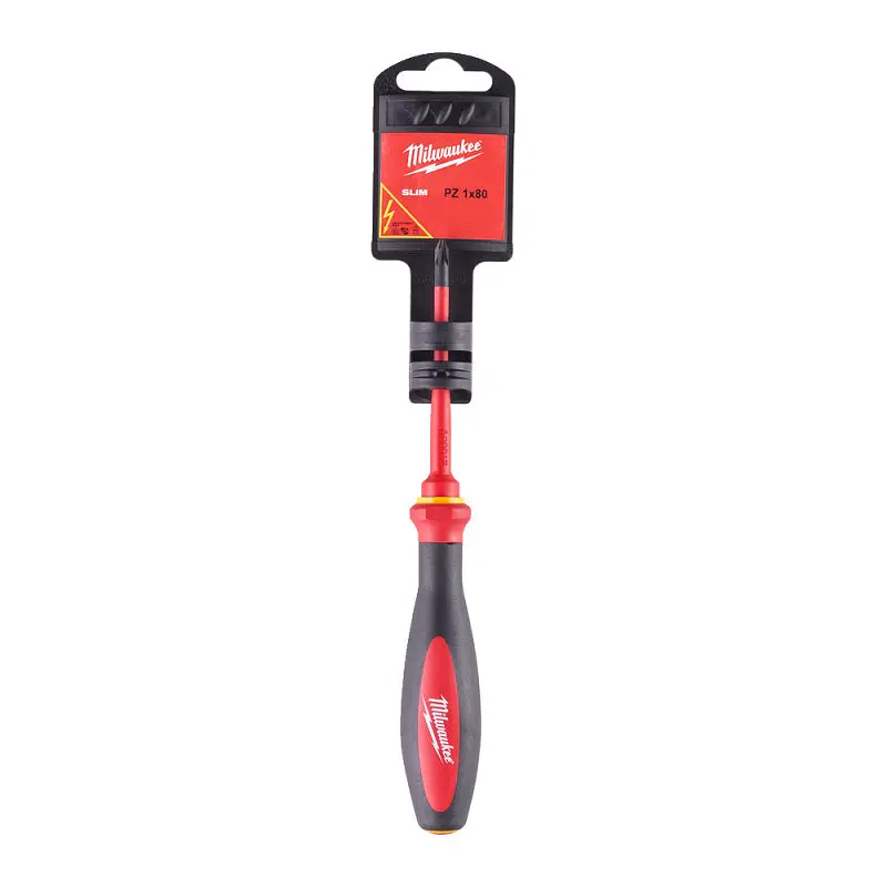 Викрутка VDE діелектрична тонка MILWAUKEE PZ1х80мм - фото 2