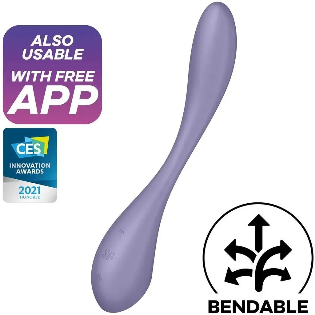 Універсальний вібратор Satisfyer G-Spot Flex 5+ Lilac - фото 3
