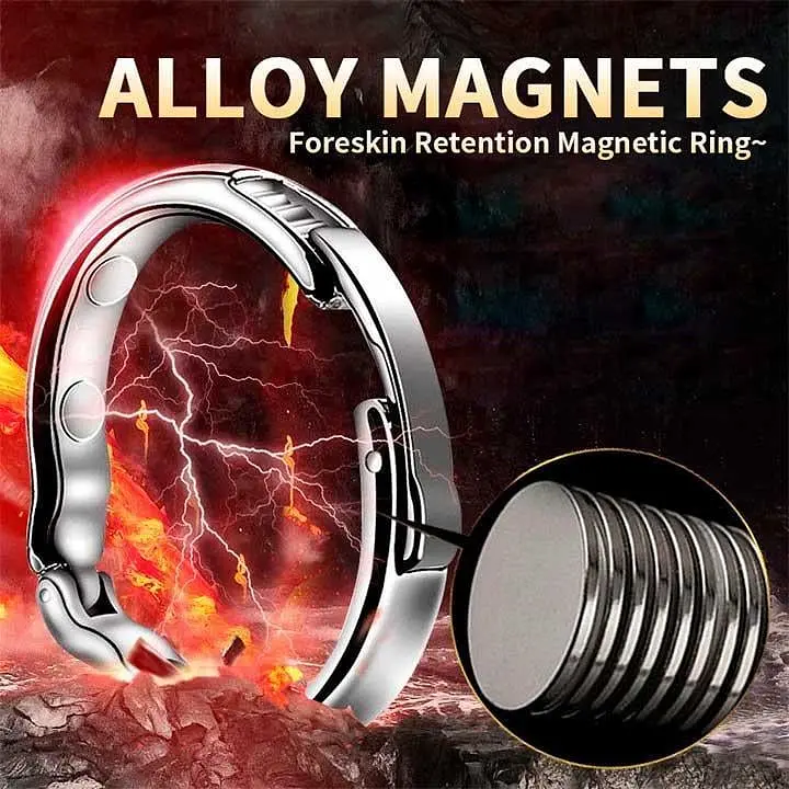 Магнітне кільце для ерекції з легкого сплаву Alloy Металік K000780 - фото 5