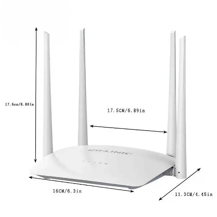 Роутер маршрутизатор LB-Link BL-WR450H 2.4GHz 300 Mbps 4*5dBi посилені антени 2LAN+1WAN - фото 4