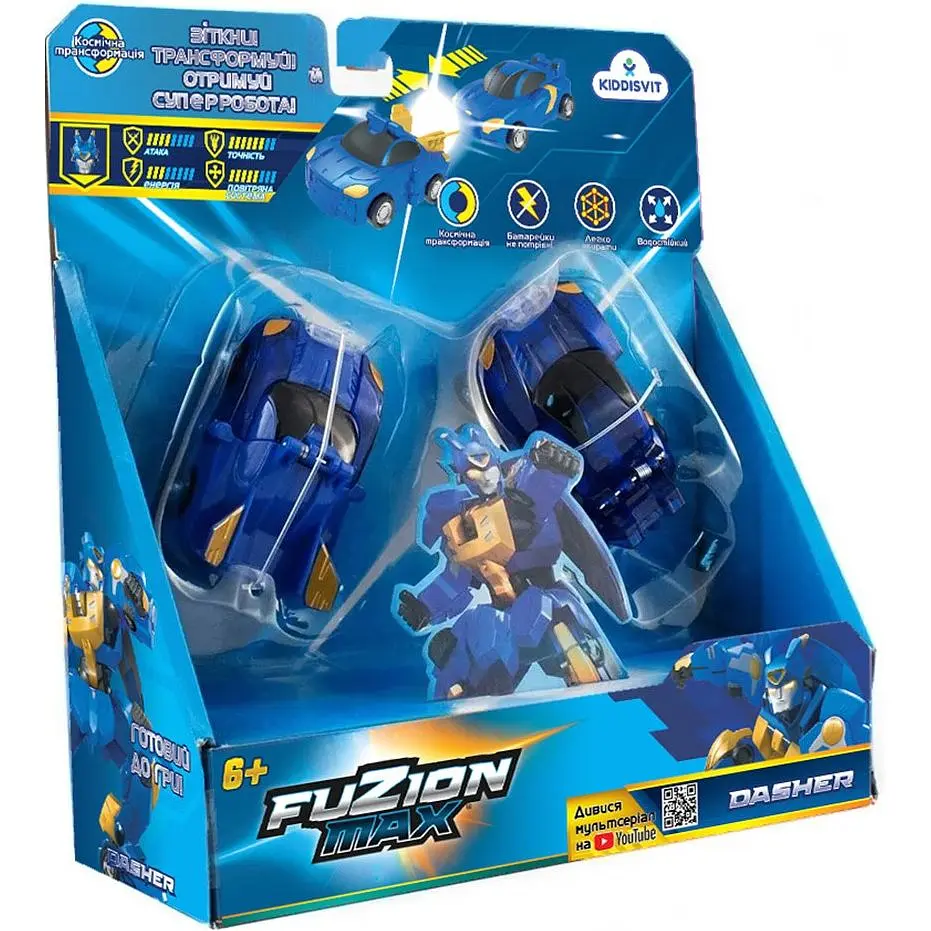 Игровой набор машинок-трансформеров Fuzion Max Дашер (54003) - фото 4
