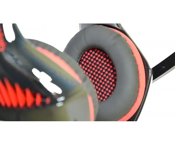 Навушники з мікрофоном Microlab G6 1,2 м Black+red - фото 3