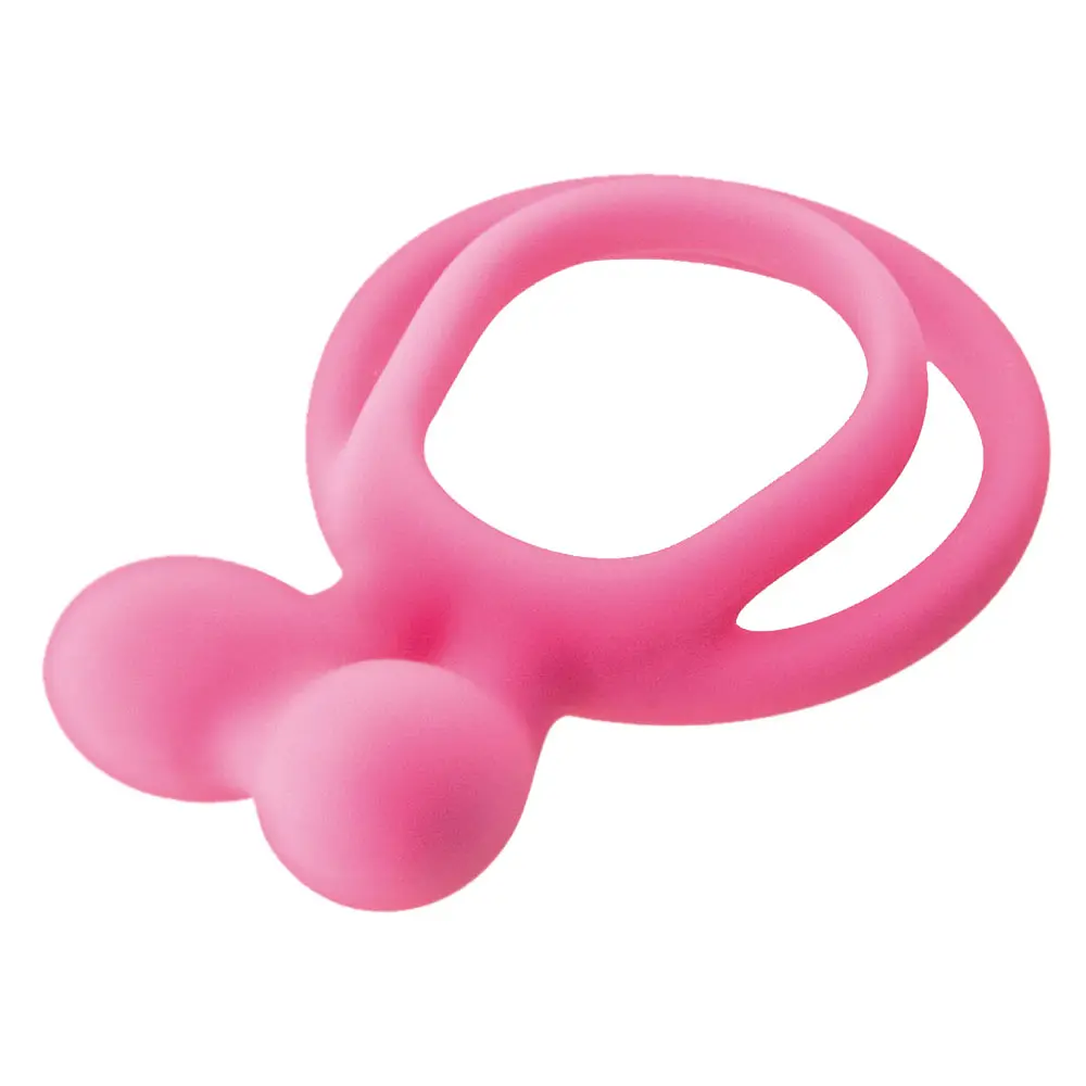 Ерекційне кільце Glamy Double Cockring 6.3 см рожевий - фото 2