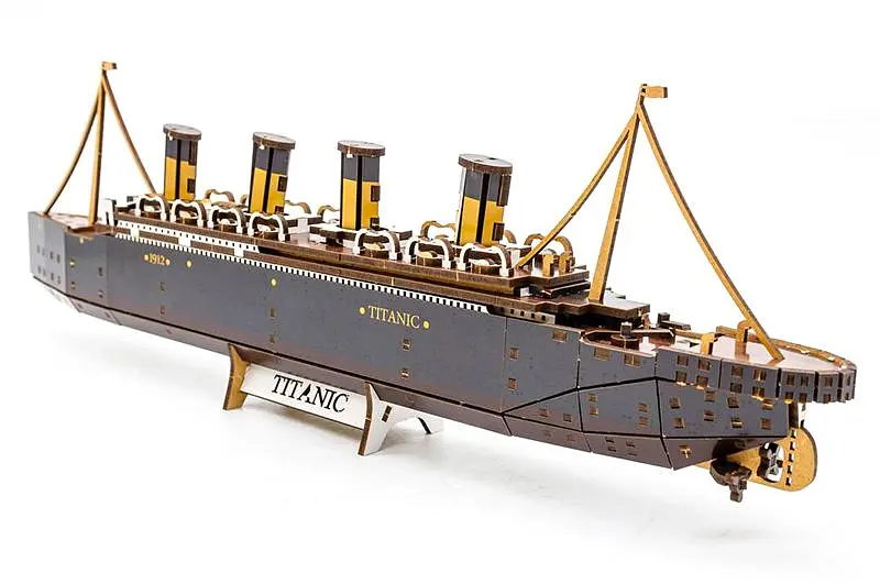 Конструктор Puz-00938 / Арт-26912 "Титанік"дерев'яний, 269 дет.,р.45x5x12.5 см PuzzleOK - фото 6