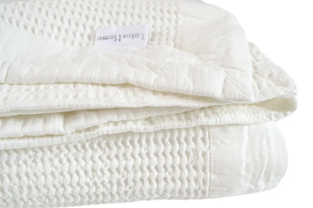 Покрывало Lotus Home - Rius off white молочный 240x260 - фото 4