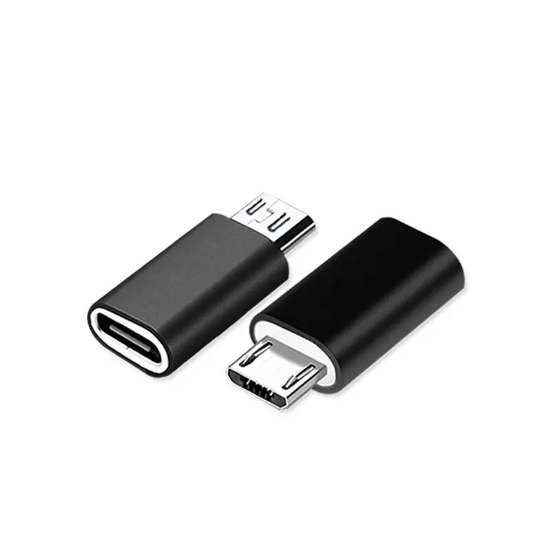 Адаптер Перехідник Type-C-мама на microUSB GT Black (6151884324)