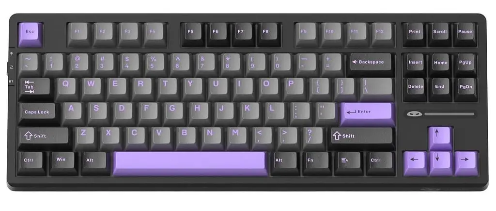 Клавіатура MageGee Light 87 RGB Blue Whale Switch Wireless (6971969728721-UA) Dark Purple (G-000003945) - фото 2