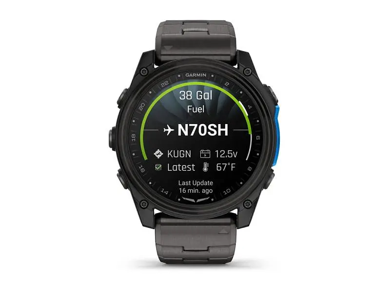 Смарт-годинник Garmin D2 Mach 2 51mm Carbon Gray DLC Titanium w. Vented Titanium Bracelet (010-02905-30/31) - фото 2