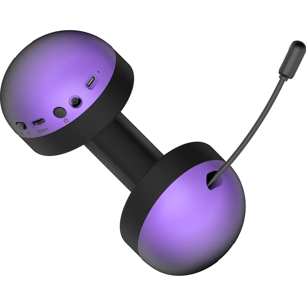 Игровые наушники Hator Hellyberry HH30 Pro Wireless Black/Violet (HH30_PRO_wireless_BV) [162983] - фото 8