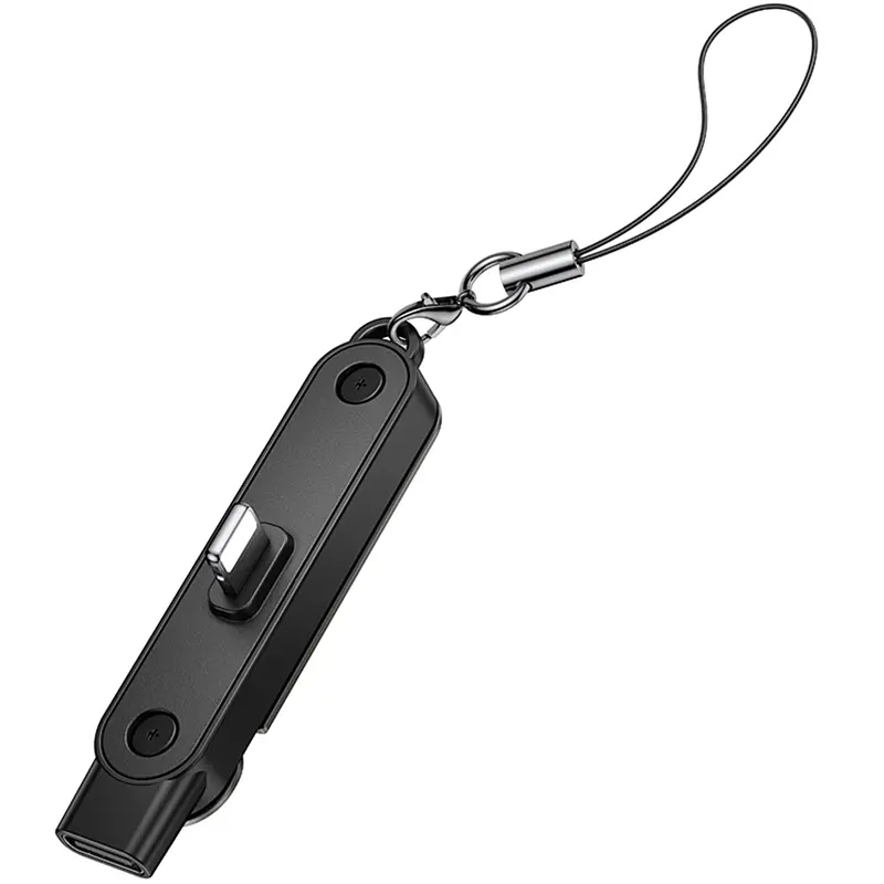 Перехідник Hoco UA47 Lightning male to Type-C female adapter Black - фото 7